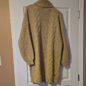 Noisy may Cable Knit Sweater Dress - Tan